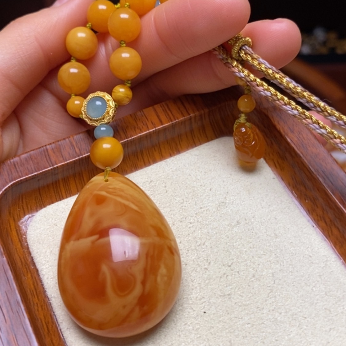 【闪购商品】蜜蜡颈饰未镶嵌项链