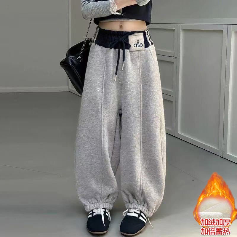 【糕糕绒】男女冬季加绒加厚休闲运动卫裤百搭保暖休闲长裤
