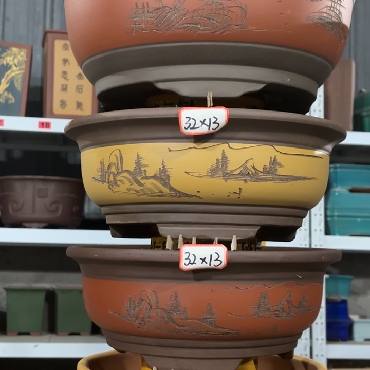 紫砂花盆               100-4