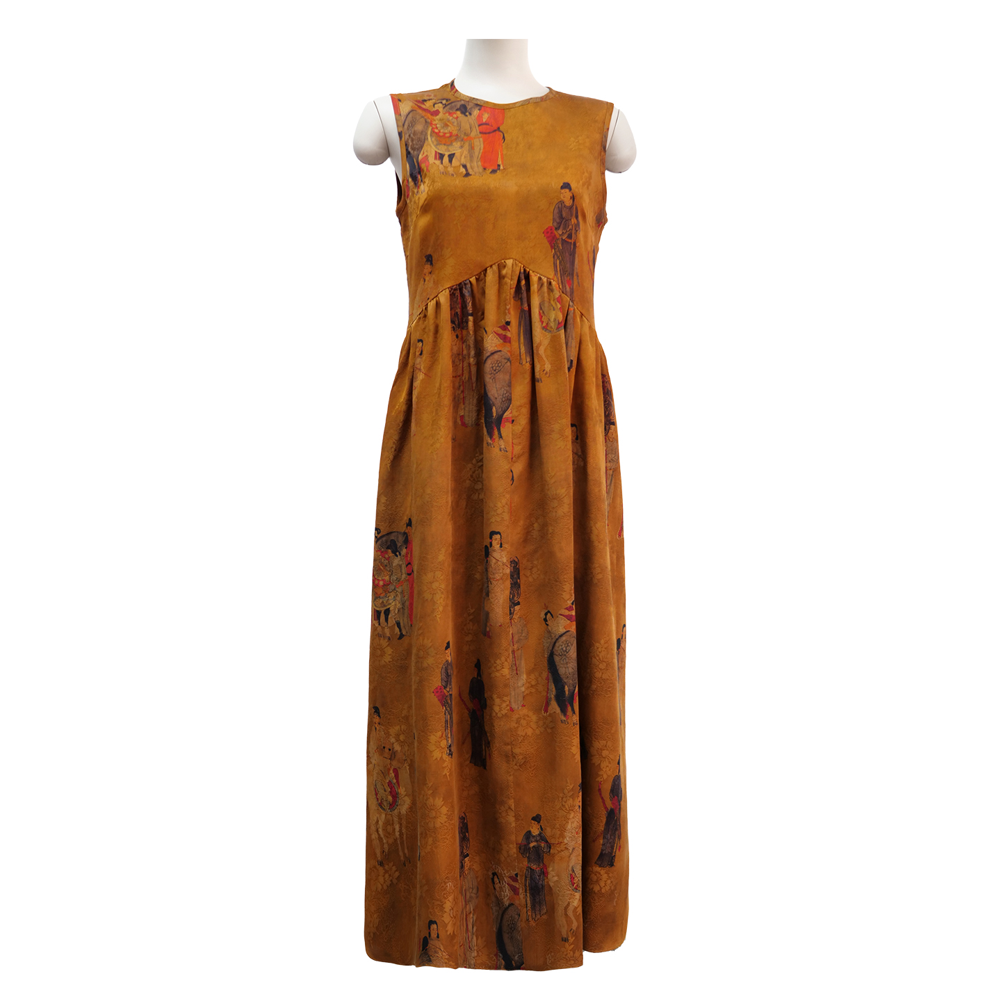 娑尔香云纱仕女图连衣裙SJ4LC03800