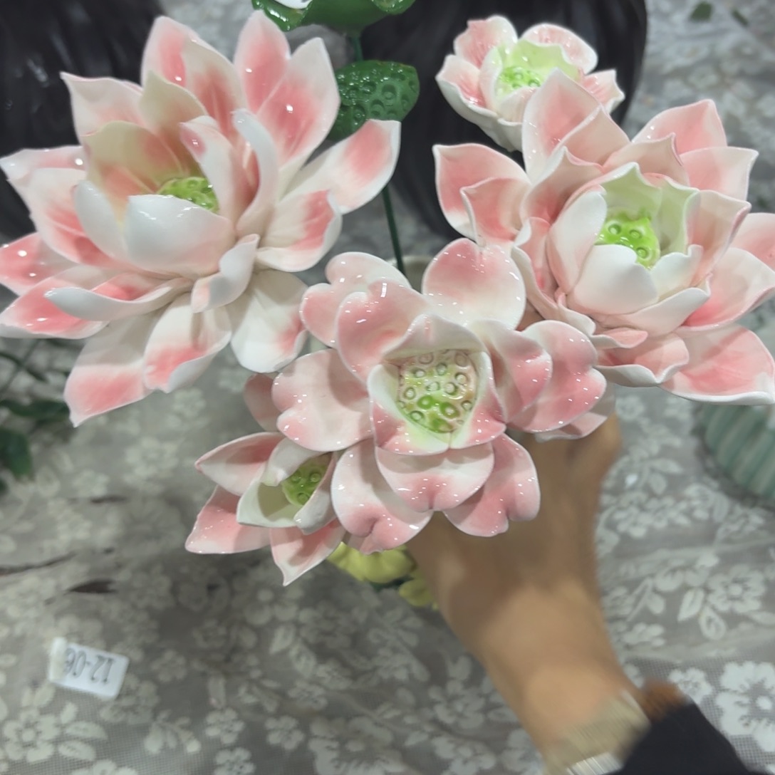 陶瓷花，拍满20发货，退款拉黑，1387