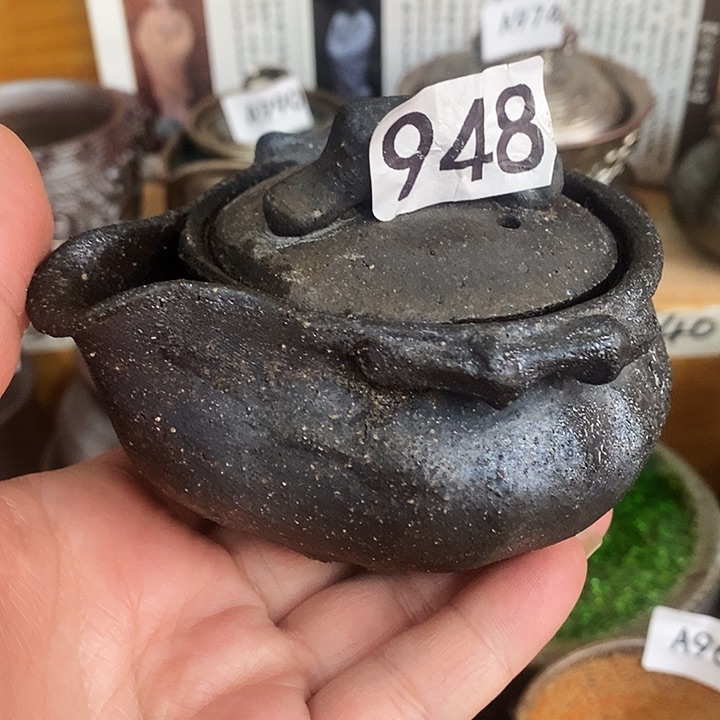 紫砂茶杯柴烧宝瓶948