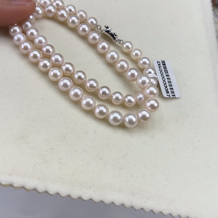 淡水珍珠银S925镶嵌颈饰➕8高品极光炫彩