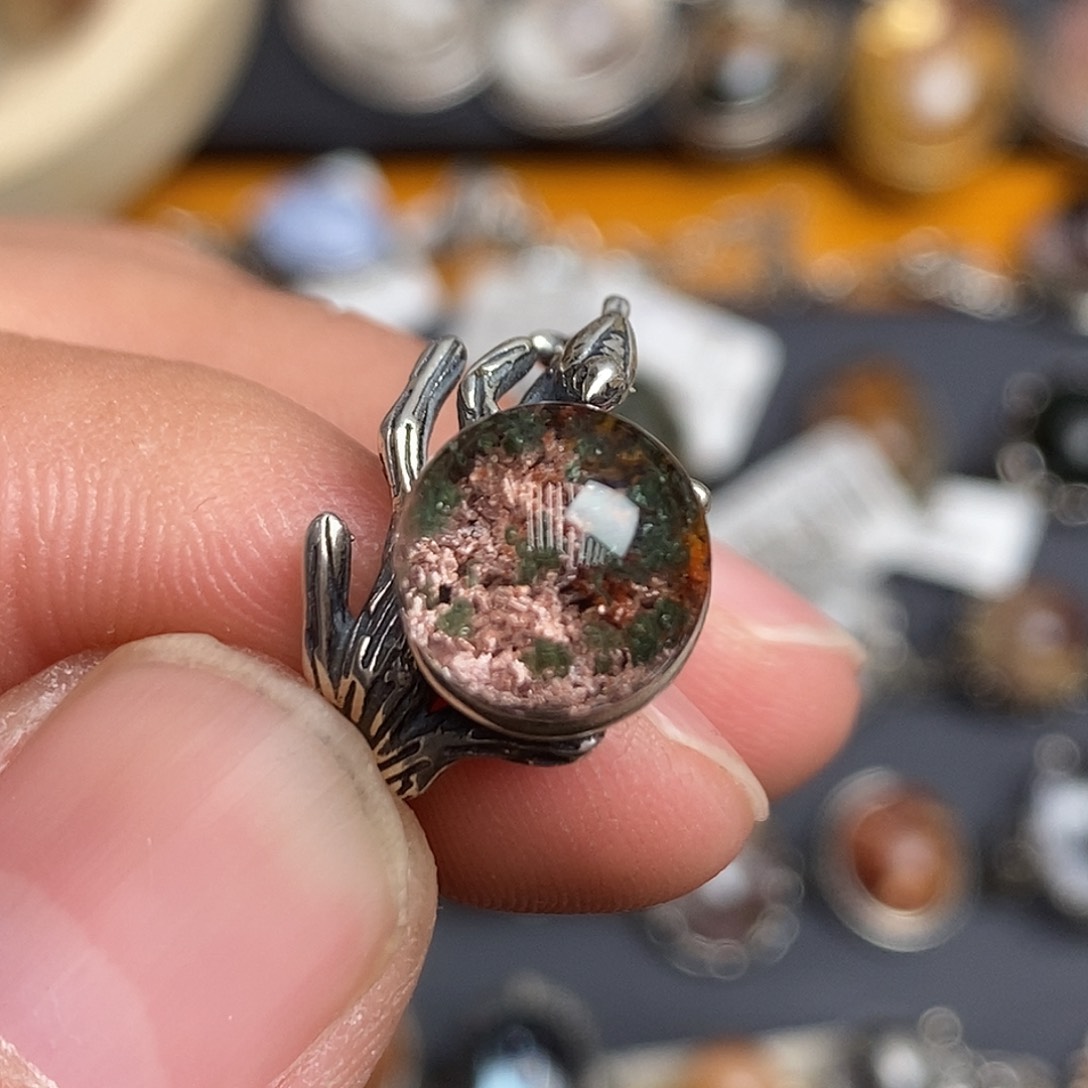 水晶戒指银S925镶嵌111111111