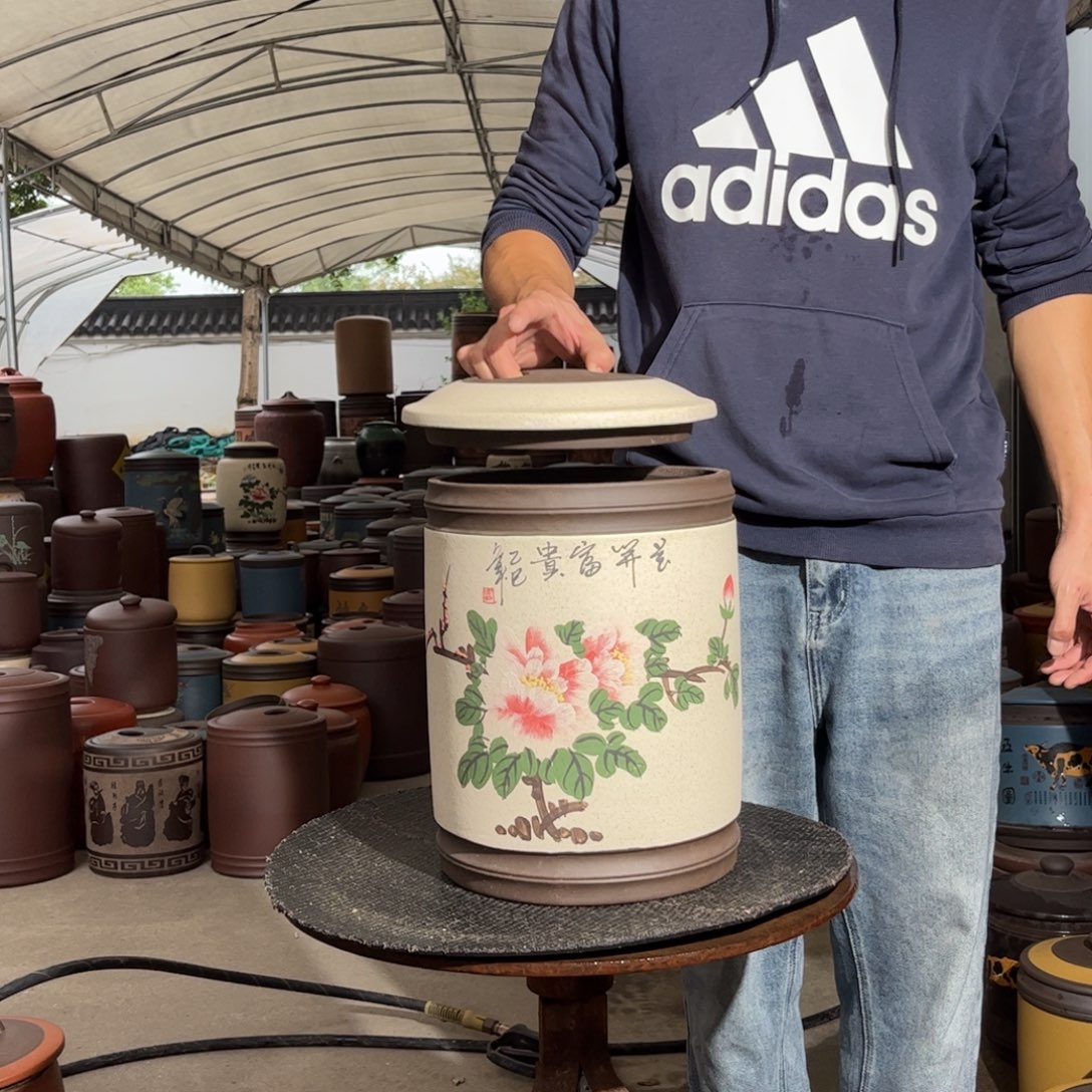 茶叶罐紫砂12 饼茶叶罐