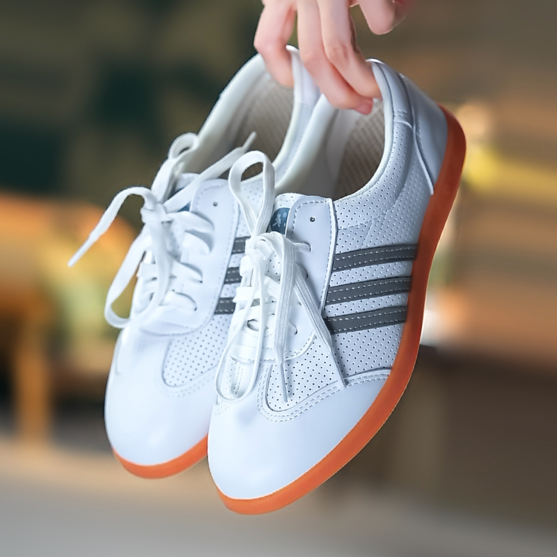 陈英太极鞋男女春夏秋冬季透气耐磨牛皮革牛筋底武术练功功夫鞋