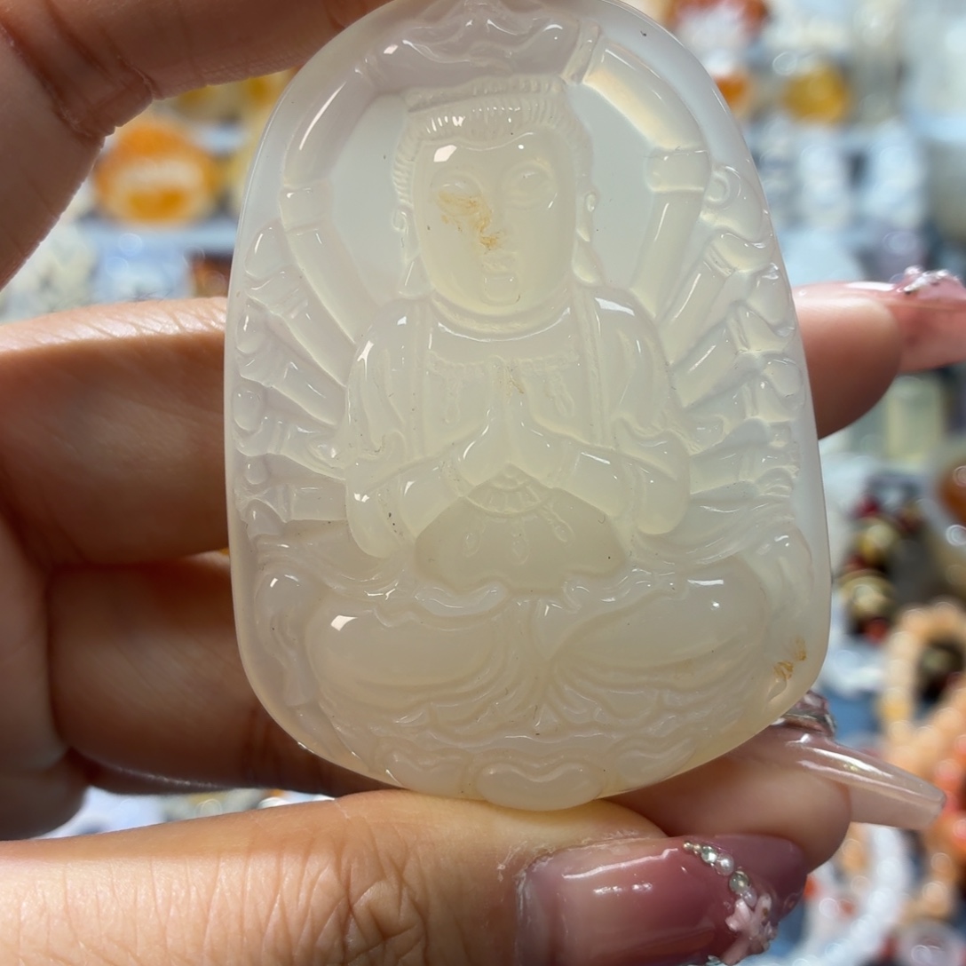 玛瑙/玉髓未镶嵌吊坠(不含链)