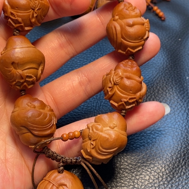 橄榄核摆件?***?弥勒手串