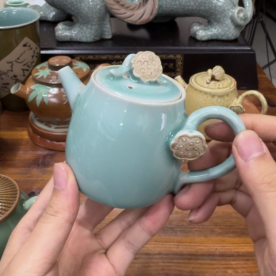 龙泉青瓷茶具微瑕2123