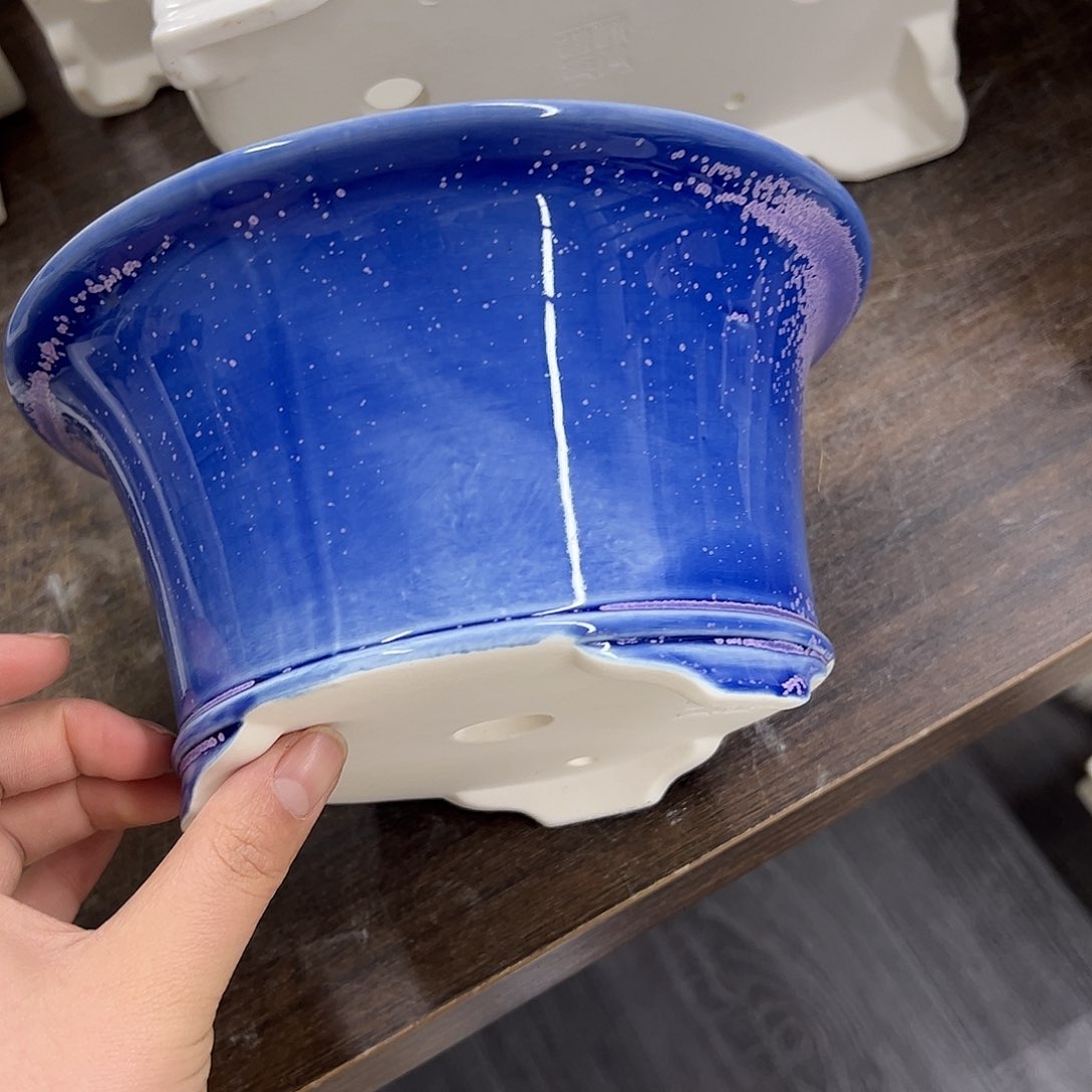 紫砂花盆510号微瑕20/10cm