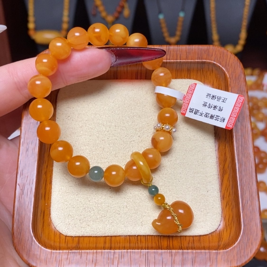 【闪购商品】未镶嵌蜜蜡手链手串