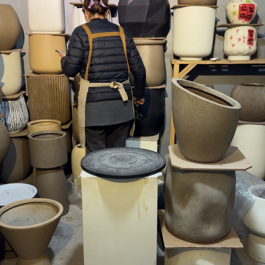 复合镁泥材质的花盆