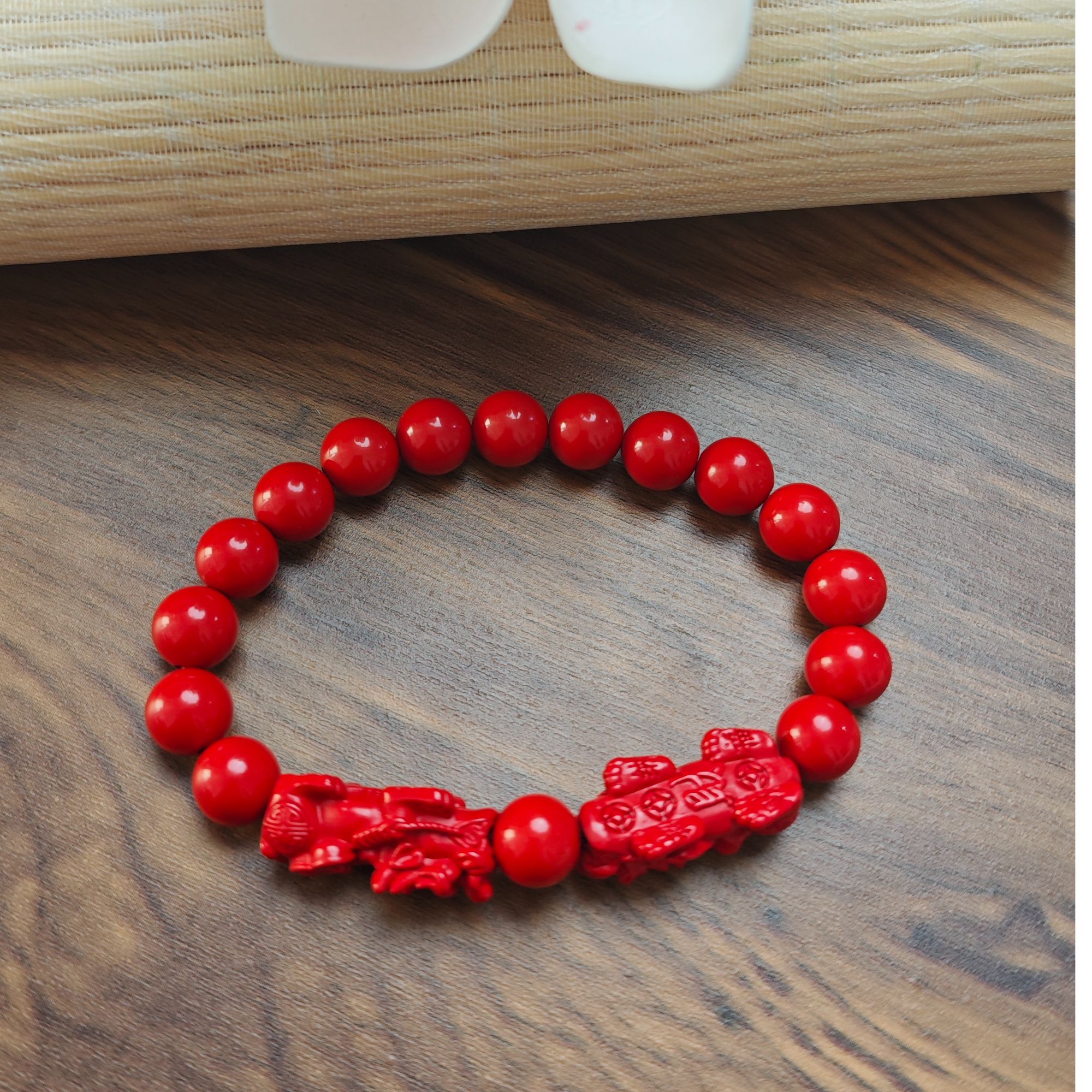 含辰砂工艺品卡6的小款双貔貅