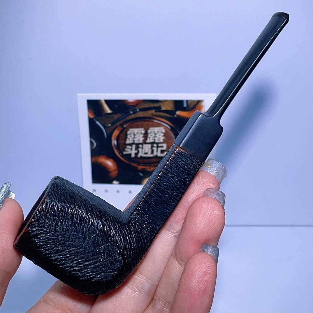 意大利沙芬判官拉斯雕刻工艺烟斗非新3豪 18.8*32