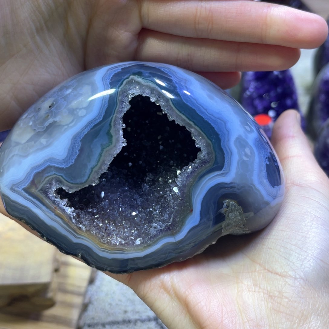 紫晶摆件未镶嵌紫水晶