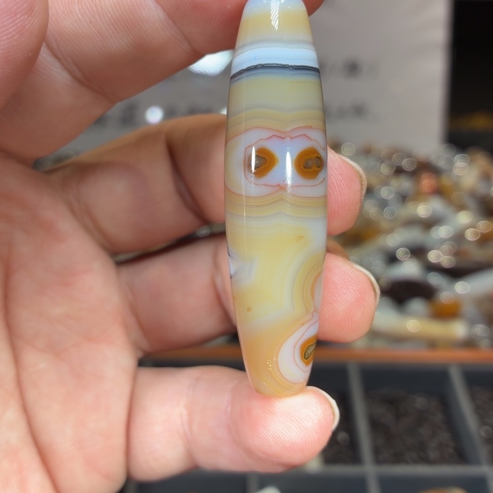 玛瑙/玉髓散珠_HEIMORI 天然天珠