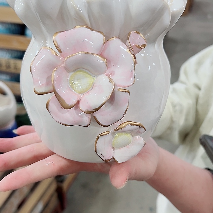 有孔.凑满10元发货多肉陶瓷花盆！