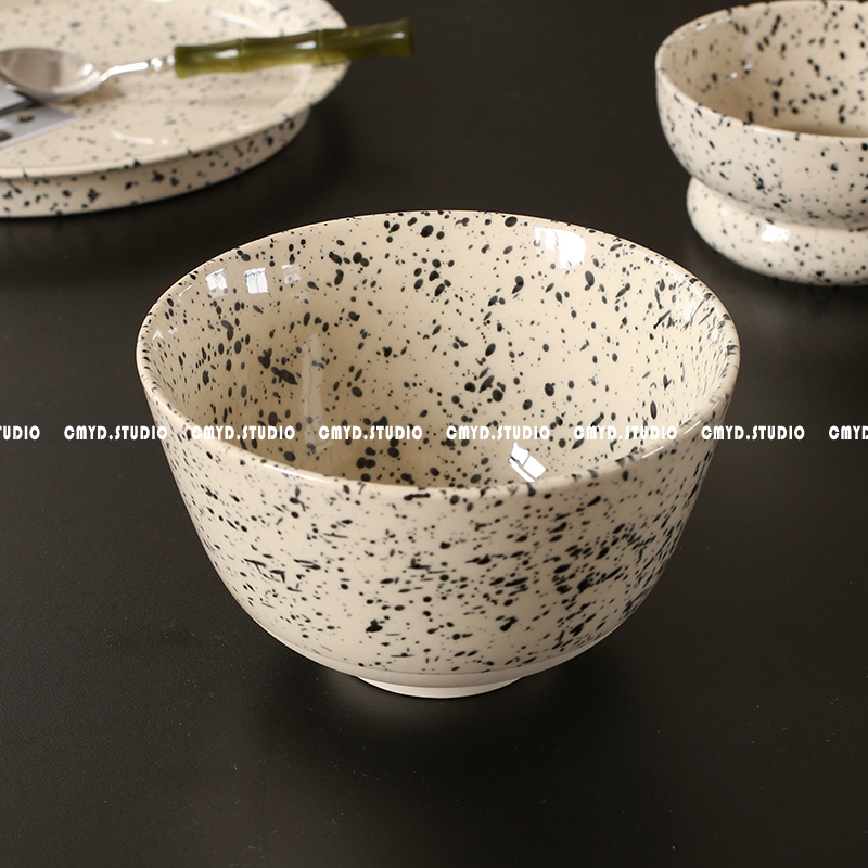 1260ml 6.8寸 17*10.5cm泼墨大面碗 餐碗陶瓷釉下彩大容量面碗