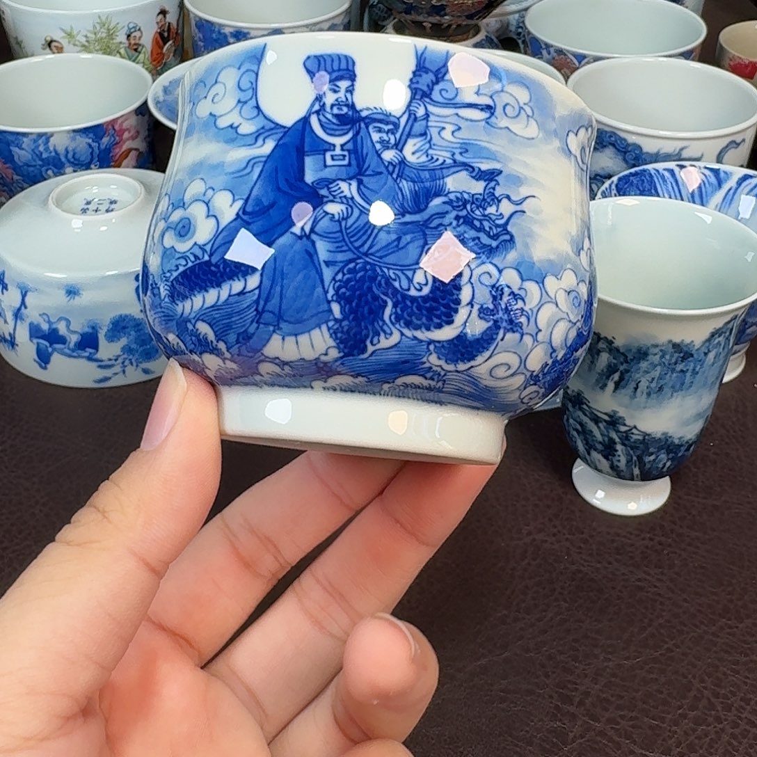 1***8现代景德镇陶瓷盖碗