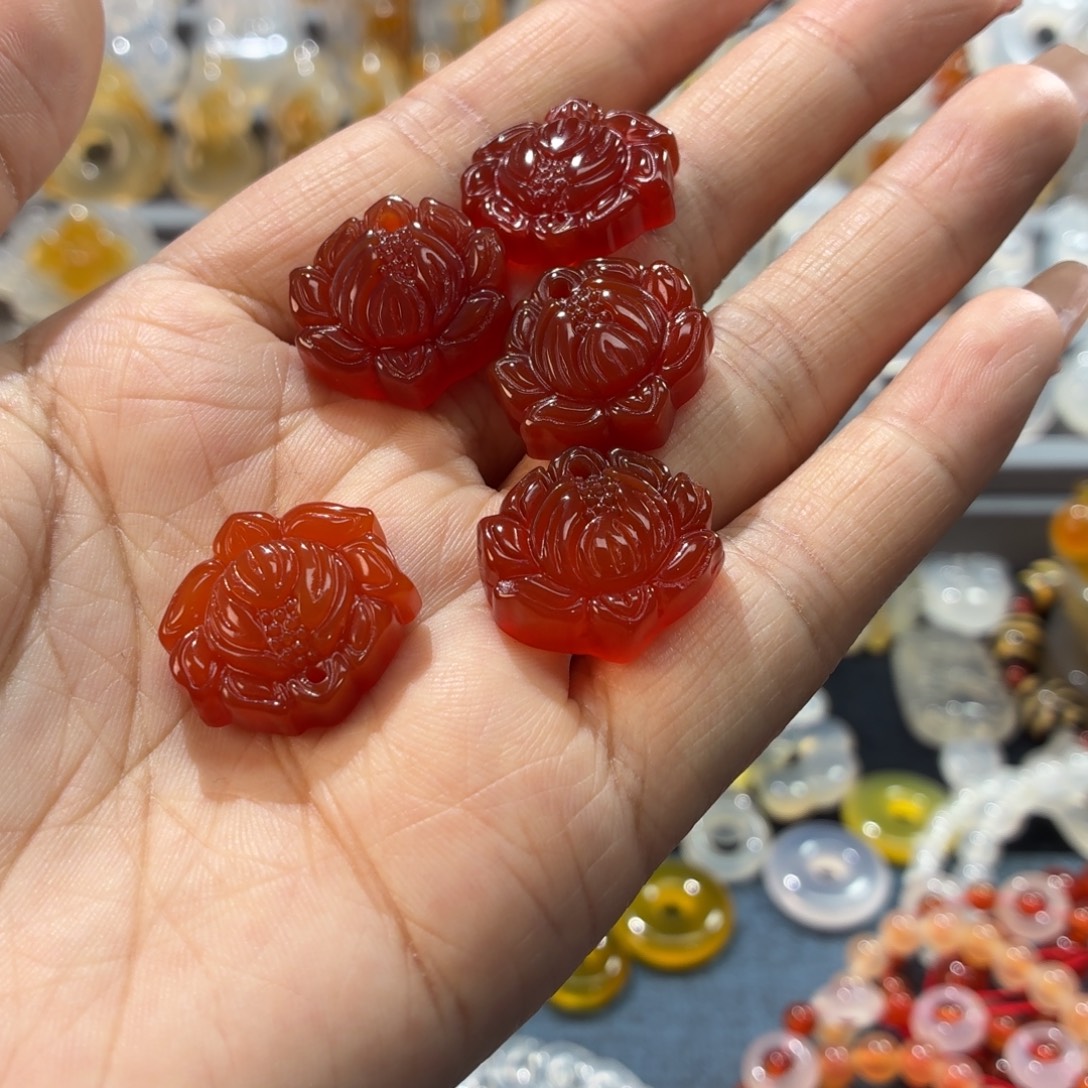 玛瑙/玉髓未镶嵌吊坠(不含链)