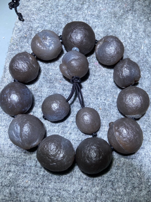 原石大颗粒饱满古埃及地表手串
