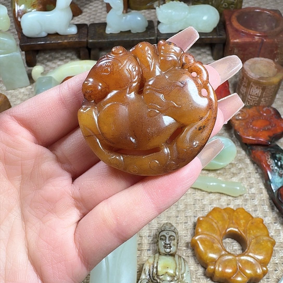 白玉菩提吊坠挂件