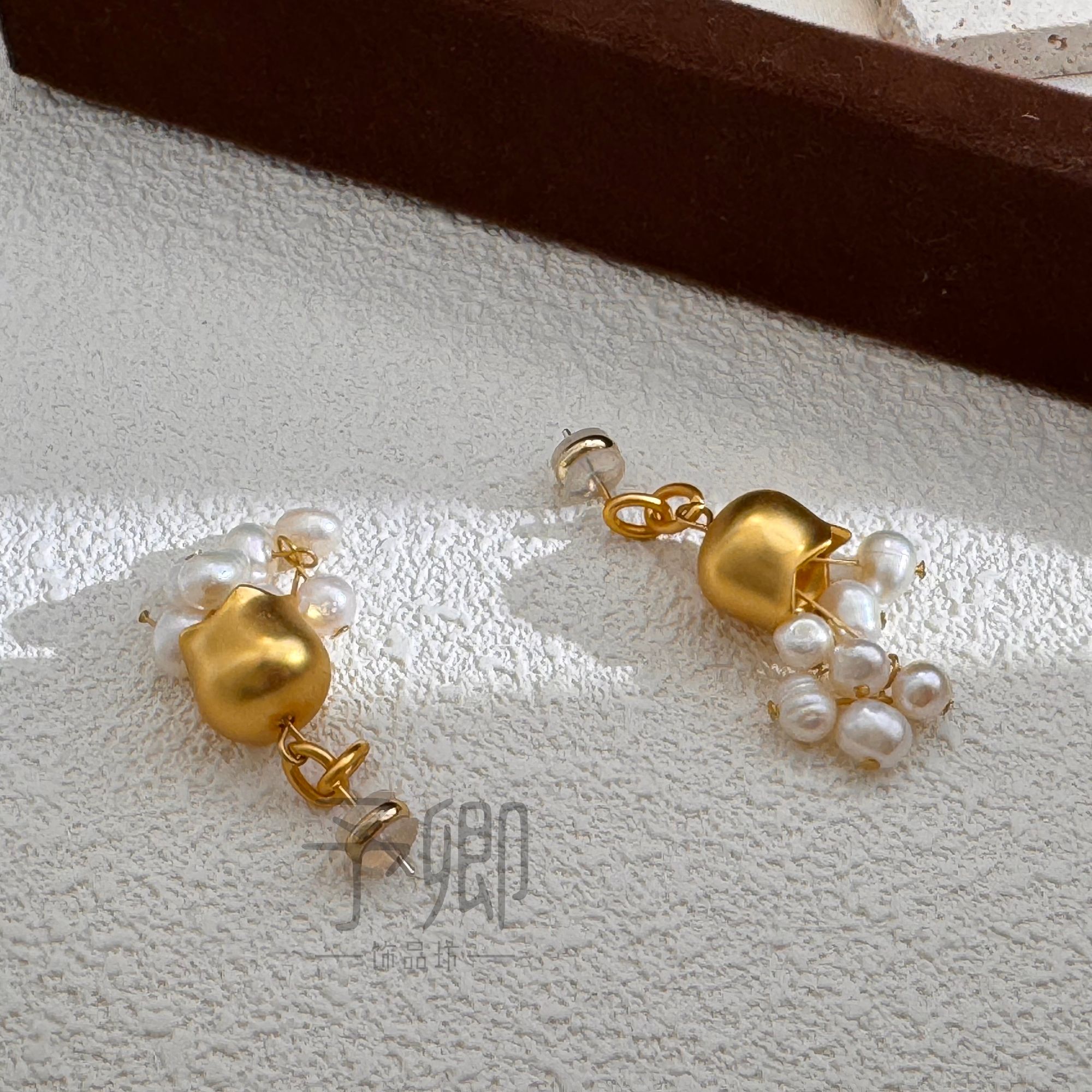 铜合金耳饰 铃兰花语 法式典雅花系柔美珠珠流苏耳钉仙女气质耳饰