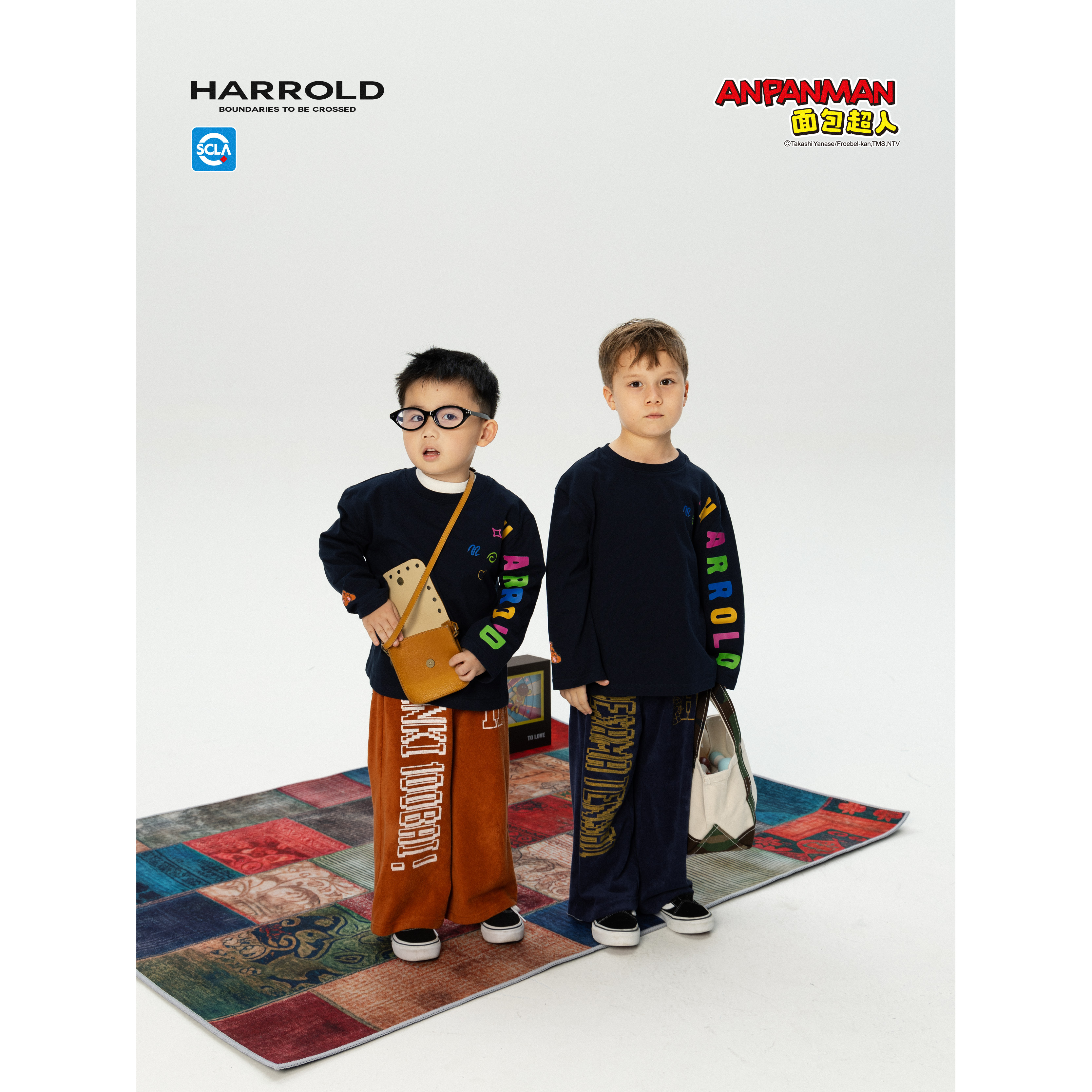 HARROLD 面包超人联名毛巾裤