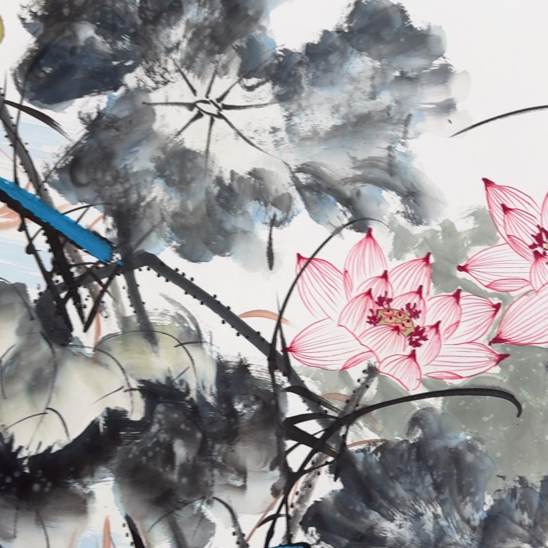 国画纯手绘山水花鸟作品