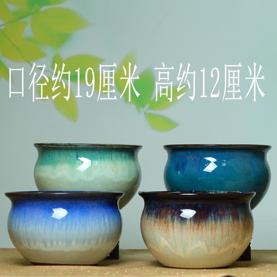 特价多肉花盆老桩法师绿植兰花粗陶简约家用绿植陶瓷有孔透气大号