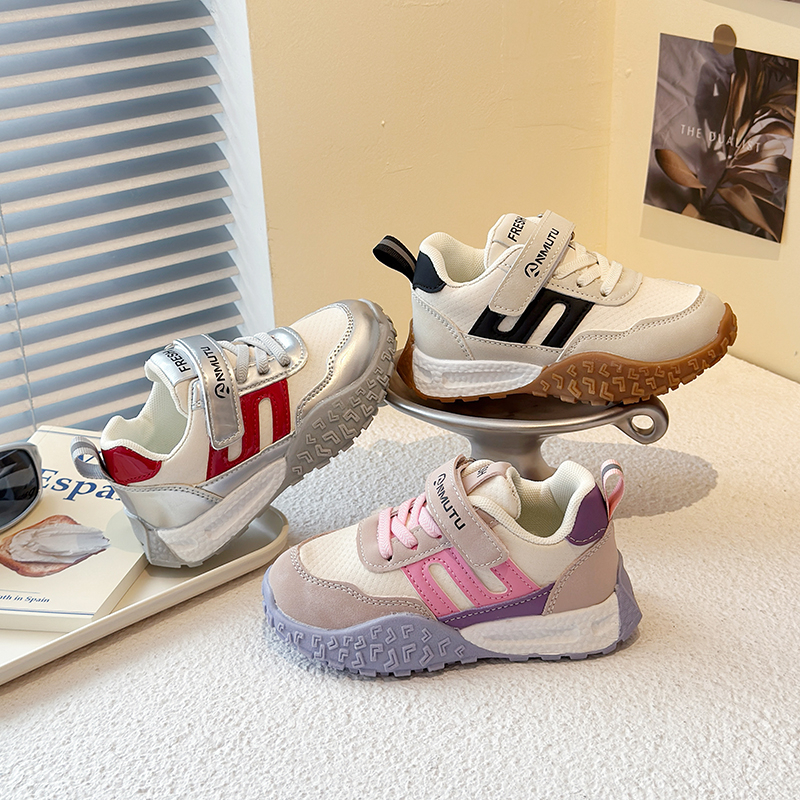 儿童运动鞋2025新款正版女童德训鞋休闲男童板鞋防滑中大童跑步鞋