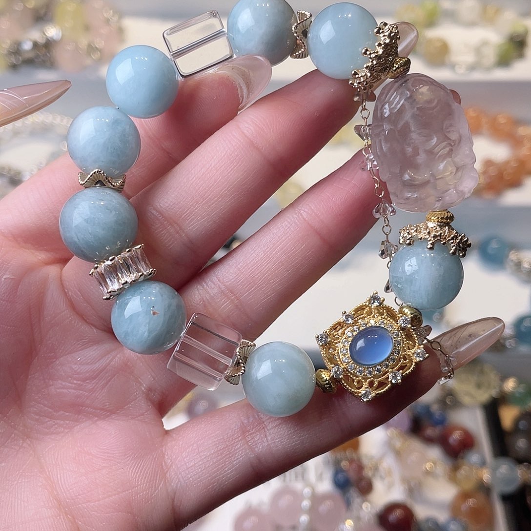 水晶手链合金潜***斯尺寸