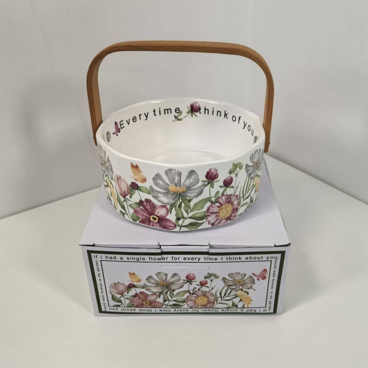 复古原创设计陶瓷水果提篮家用客厅果盘高级感小众原创礼物