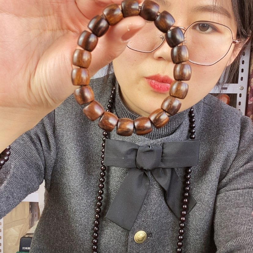 【闪购商品】东非黑黄檀（紫光檀）贡木1.1黑油