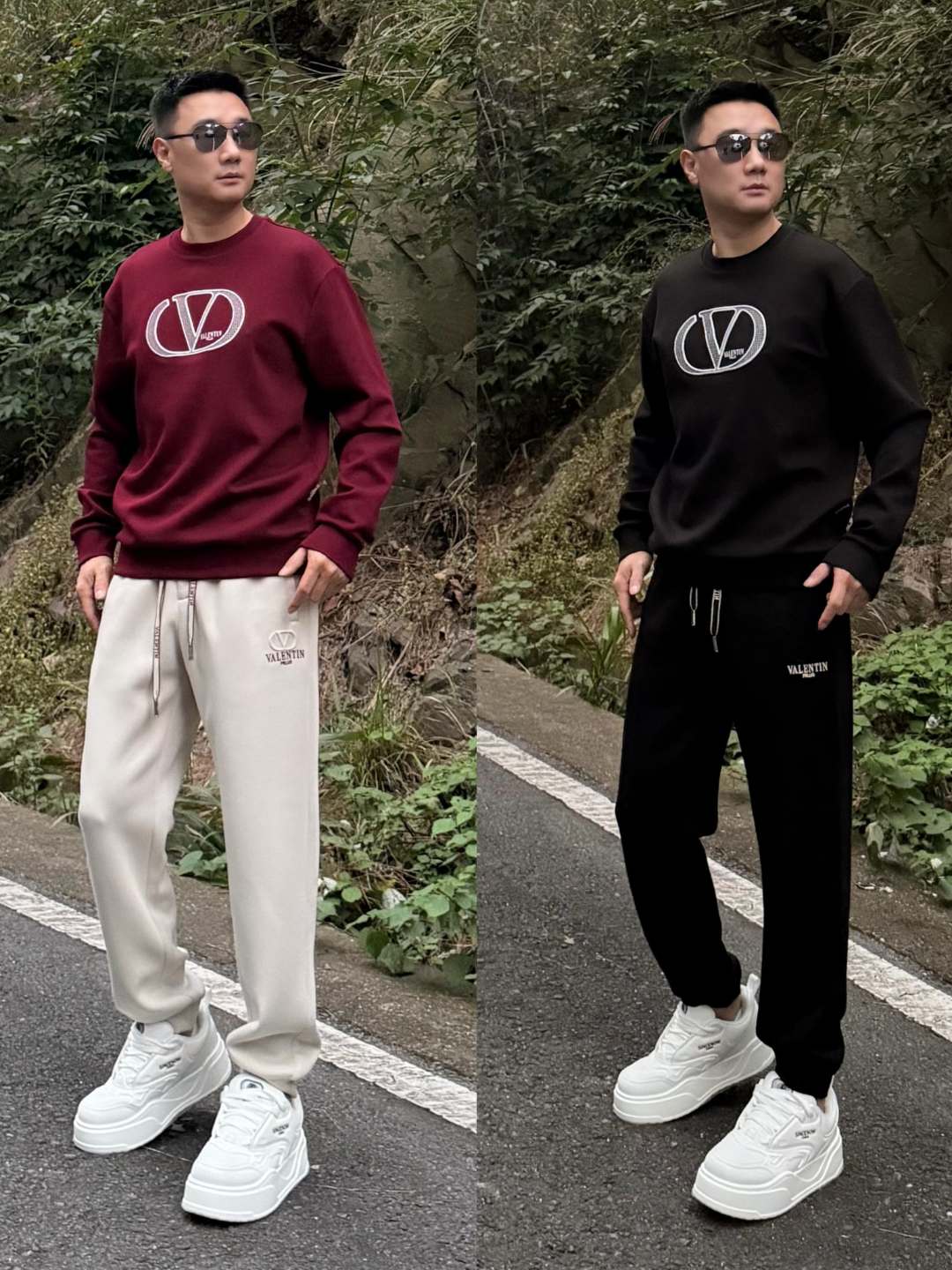 PRLUO VALENTIN《国际行》25秋冬男士美式休闲宽松束脚加厚套装