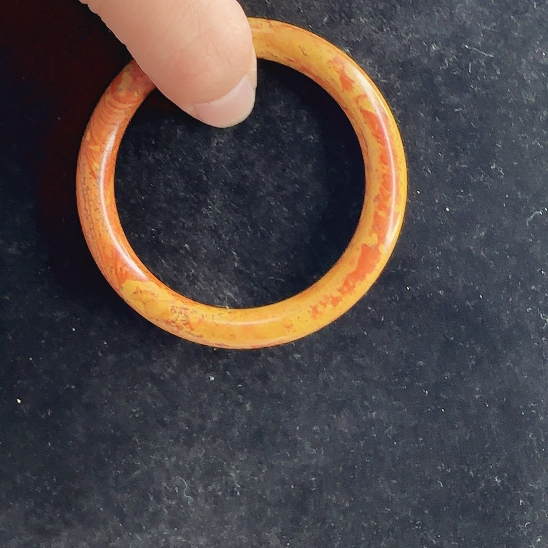 泗水砭石精品手镯59.5圈口高货