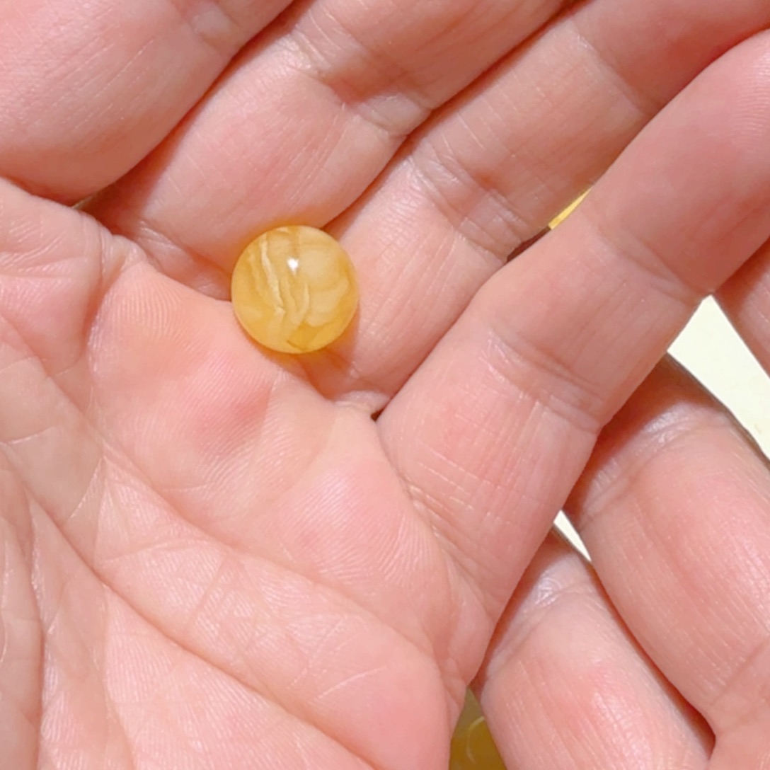 琥珀裸石未镶嵌肆**①琥珀蜜蜡配饰圆珠12.5mm