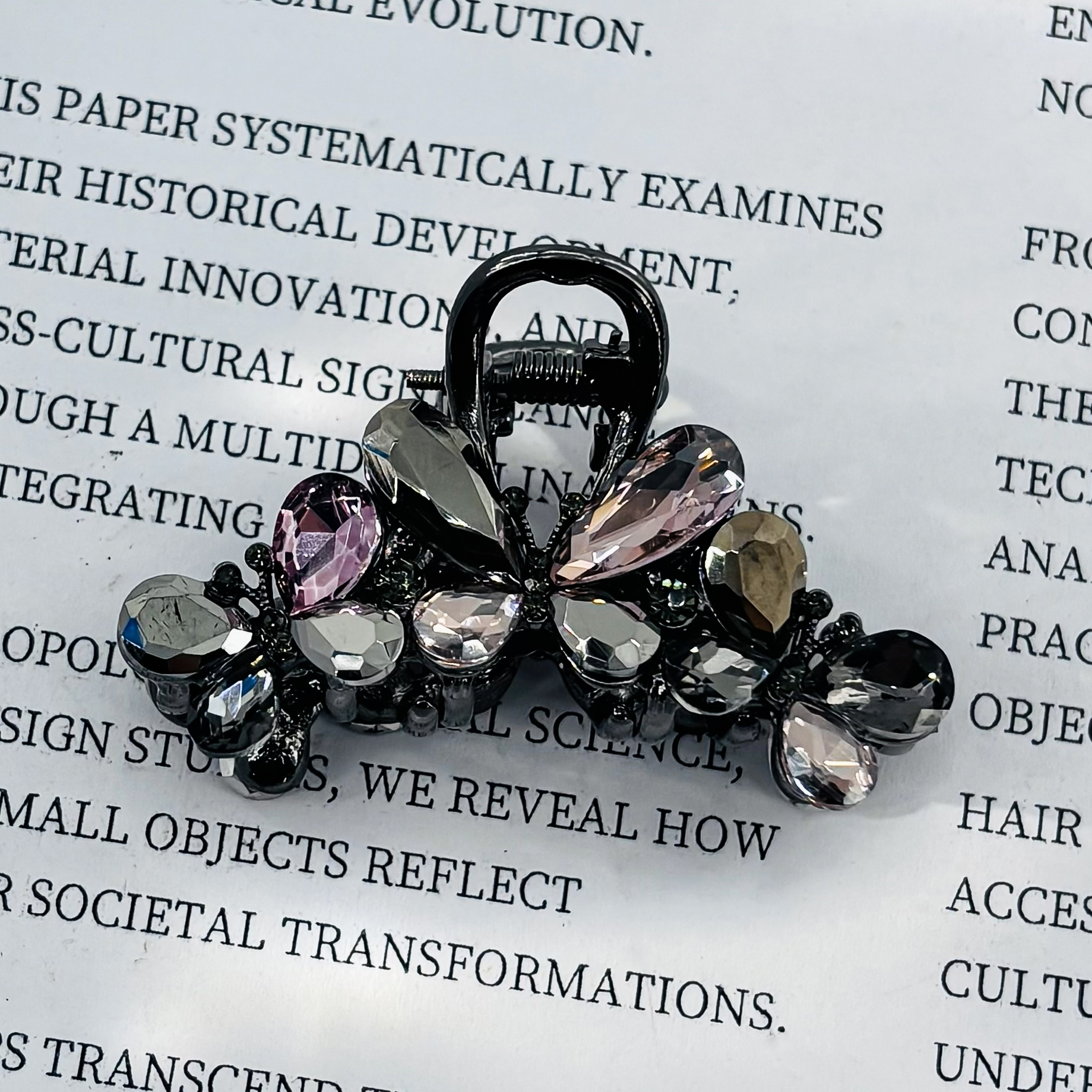 1055水滴钻蝴蝶小抓夹