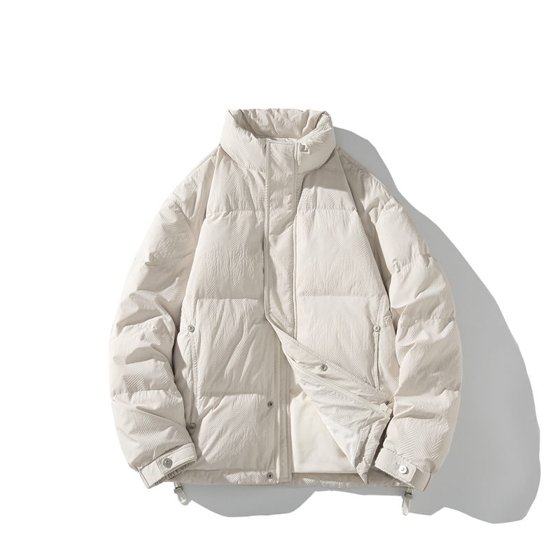 90白鸭绒短款立领加厚宽松羽绒服 YR8859