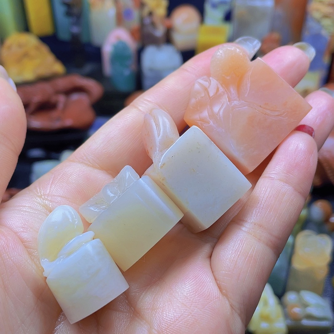 昌化石印石花开富贵