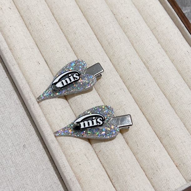 时尚尖尖爱心侧边夹刘海夹J903