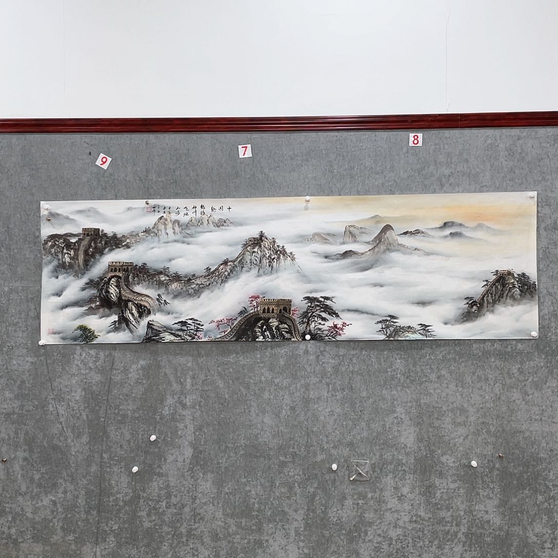 国画@***贝手绘作品作者庞林画心