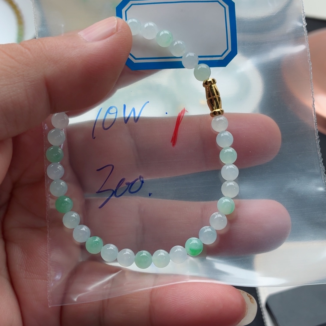 定制翡翠未镶嵌翡翠珠链