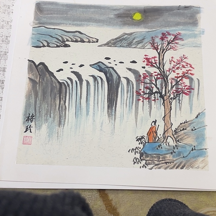 国画38-38卡纸作品艺