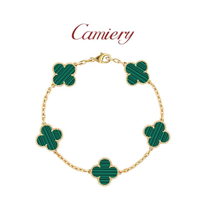  CAMIERY/卡美瑞 经典百搭气质五花手链绿色