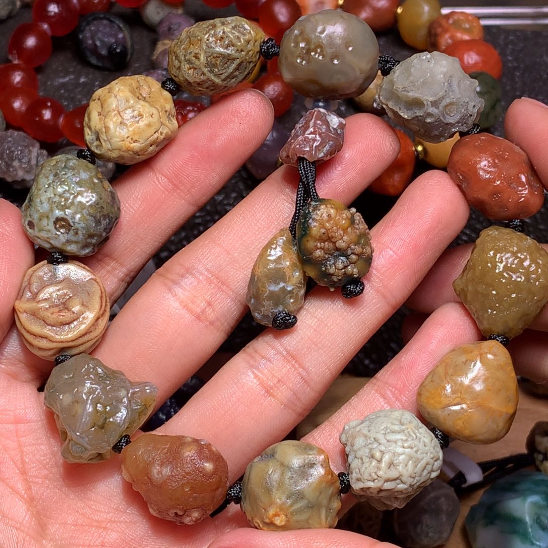 未镶嵌玛瑙/玉髓珠宝半成品