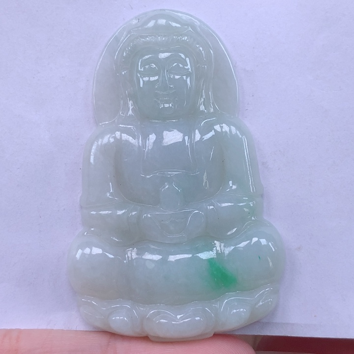 颈饰未镶嵌翡翠观音