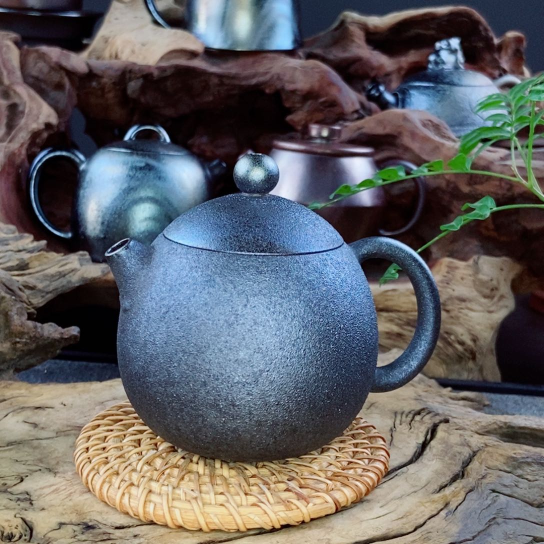 思**睿建水紫陶柴烧茶具微瑕