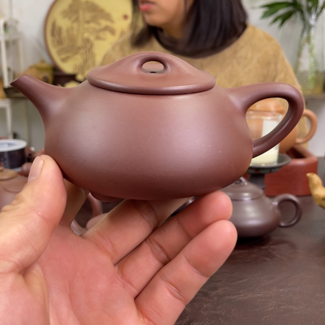 紫砂茶壶光明石瓢