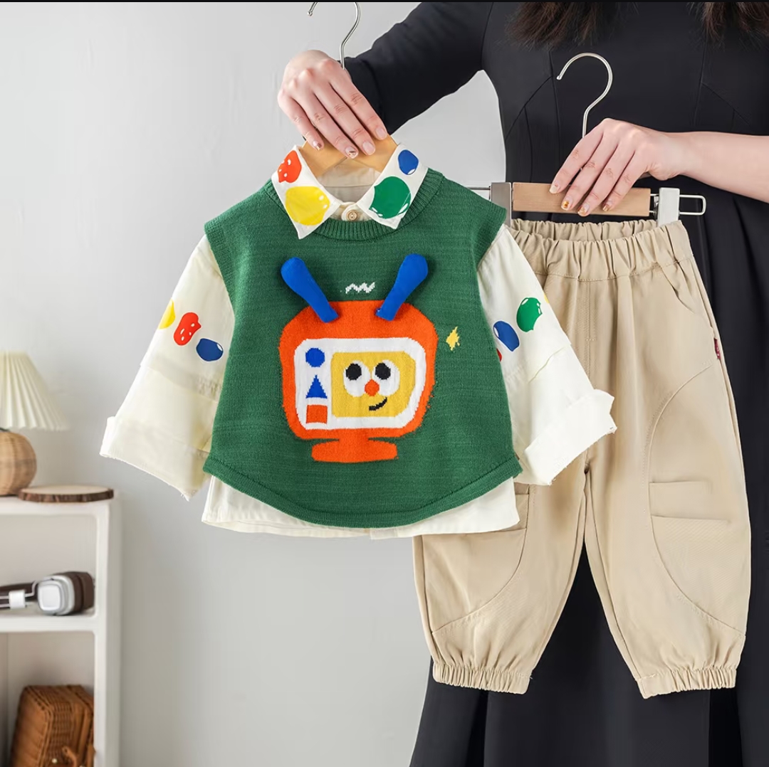 宝宝衣服婴幼儿哈衣套装四季款保暖舒适洋气（以直播间展示为准）